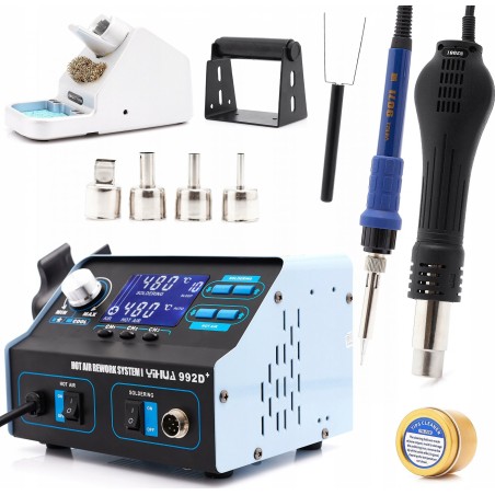 Techrebal 2-in-1-Lötstation YIHUA 992D+ Heißluft-Absauggerät