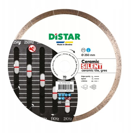 DISTAR DIAMOND BLADE CERAMIC SILENT 250 x 1,8 x 10 x 25,4