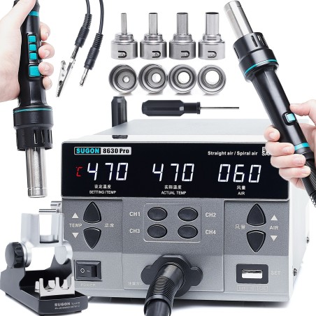 Heißluft-Lötstation Sugon 8630 Pro 1300 W von Techrebal