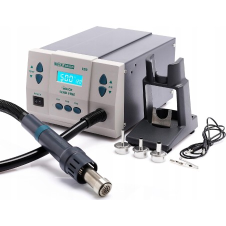 Heißluft-Lötstation Quick 861DW ESD 1000 W – Set mit digitalem Lötkolben