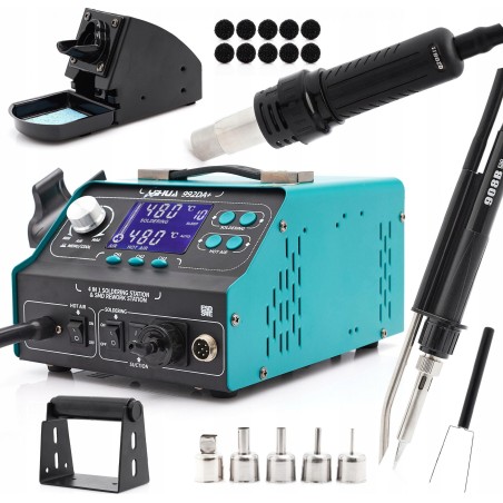 Techrebal Lötkolben YIHUA 992DA+ 4-in-1-Entlötgerät mit Heißluftfunktion