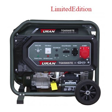 Benzin-Generator Turan TG6500STE Limited Edition, 5,5 kW max., AVR, 230 V/400 V
