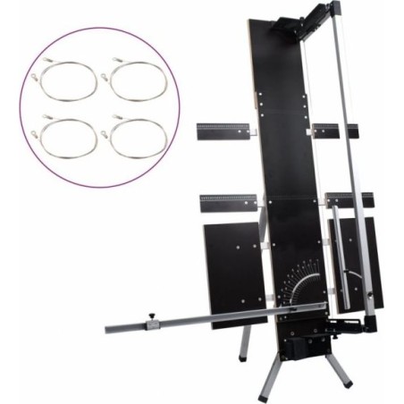 vidaXL Styropor-Schneidemaschine mit Standfuß, Aluminium, 200 W (146436)