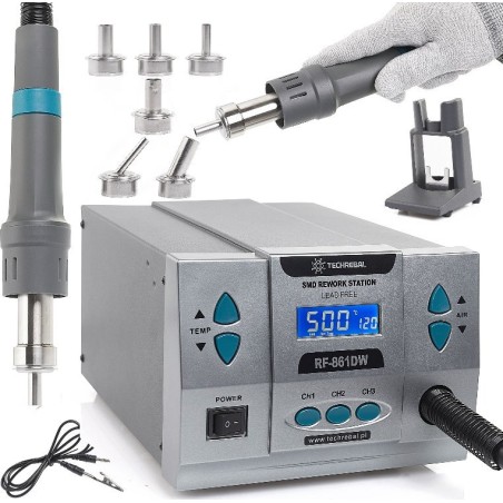 Präzisions-Heißluft-Lötstation Techrebal RF-861DW 1000 W Düse
