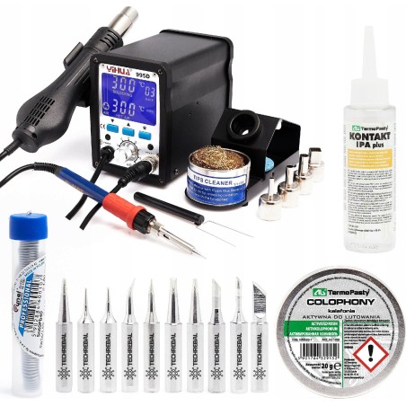 Techrebal Lötstation Yihua 995D+ Lötspitzen KIT10