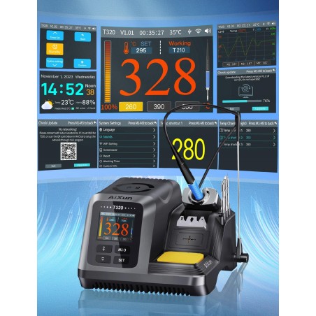 Professionelle Lötstation Aixun T320, 200 W, Lötspitzen C210, präzise und leistungsstark