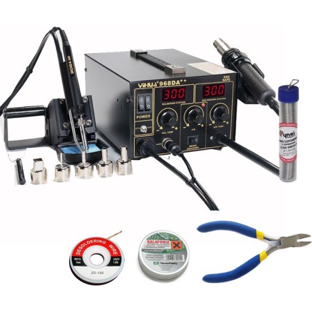 Techrebal Set: Lötstation Yihua 968DA++ + Schere KIT11