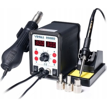 Yihua 2-in-1-Lötstation 898BD mit Heißluftfunktion (700 W)