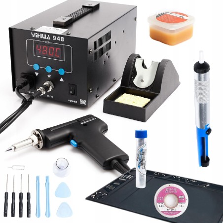 Techrebal Lötstation YIHUA 948 75 W ESD-Matte Flussmittel Zinn