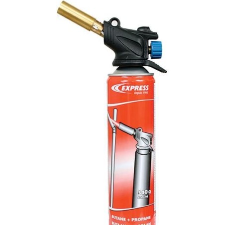 Silver PIEZO-LÖTLAMPE MIT GASBEHÄLTER EXS342 - 342