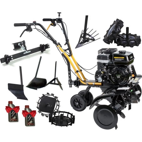 Cedrus-Motorhacke GL01 CEDRUS (Benzinbetrieb) + 9-teiliges Zubehörset