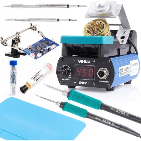 Präzisions-Lötstation Yihua 982-I für Lötkolbenspitzen C245 und C210 sowie Zubehör
