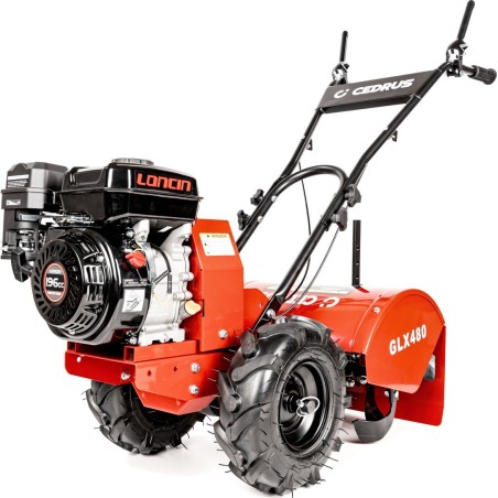 Cedrus CEDRUS GLX480 Motorhacke – Selbstfahrende Motorhacke mit Antrieb, Kultivator CEDRUS GLX 480, 6,5 PS / 48 cm, Motor L
