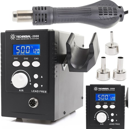 Lötstation Heißluftpistole Techrebal 2008, leistungsstark