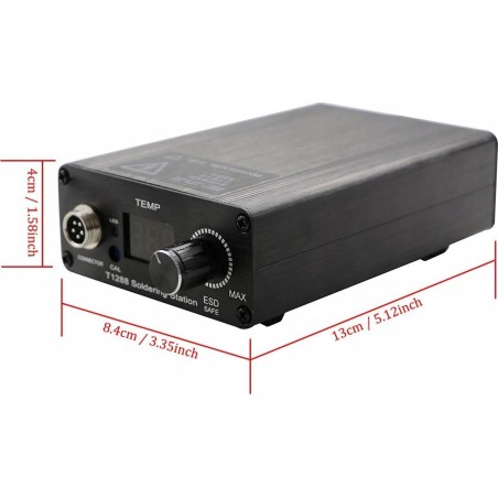 Rosfix Lötstation für T12-Spitzen mit integriertem Heizelement, LANCA 1/4, 34 Düsen, Unterlage