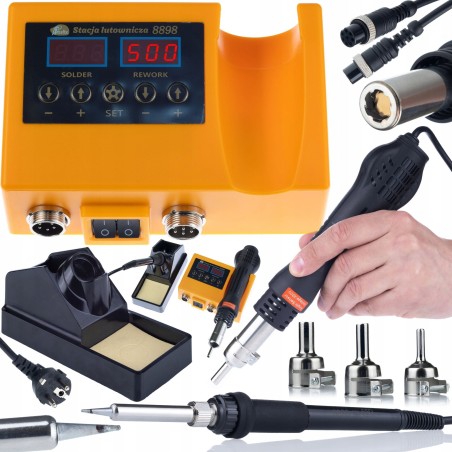 Rosfix 2-in-1-Lötkolben-Set ROSFIX OH 660W BLUE LARK Zubehör 5 Klebestifte Heftklammer