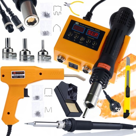 Rosfix 2-in-1-Lötstation: Rosfix 660W Heißluftlötkolben + Kunststoffschweißgerät