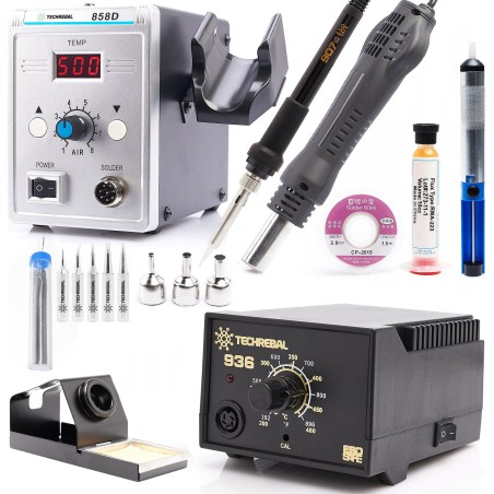 Heißluft-Lötstation 858D Lötstation mit Lötkolben 936 Techrebal