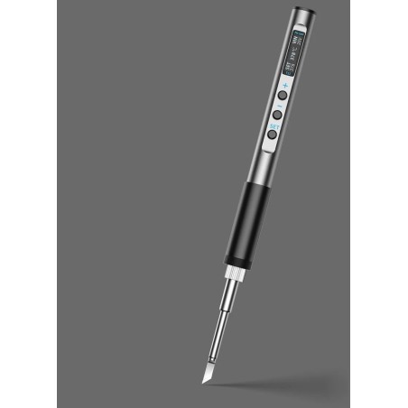 Rosfix – Präzisions-Lötkolben mit austauschbaren Spitzen (T12), 65 W, USB-C, OLED-Display, für Powerbank HQ