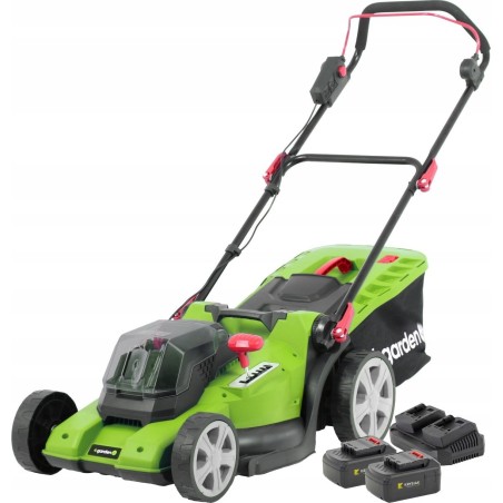 Akku-Rasenmäher 4Garden AM3822S 4GARDEN Akku-Rasenmäher + 2 Akkus à 4 Ah + Doppel-Ladegerät