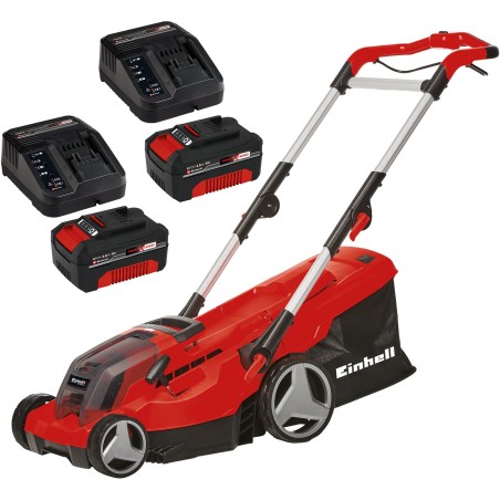 Akku-Rasenmäher EINHELL GE-CM 36/37 Li, 2 x 18 V, 2 x 4,0 Ah, 37 cm, 45 l