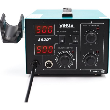 Techrebal Kunststoffschweißgerät 852D+ Set mit Bindemittel, Netz und Düsen