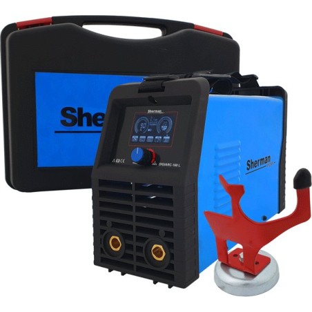 Schweißgerät SHERMAN MMA TIG DIGIARC 160 LCD + Koffer + MMA-Magnethalterung