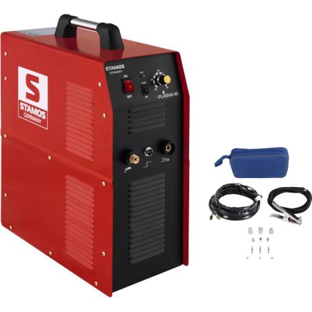 Stamos Plasmaschneidemaschine mit integriertem Luftkompressor, 230 V, 40 A