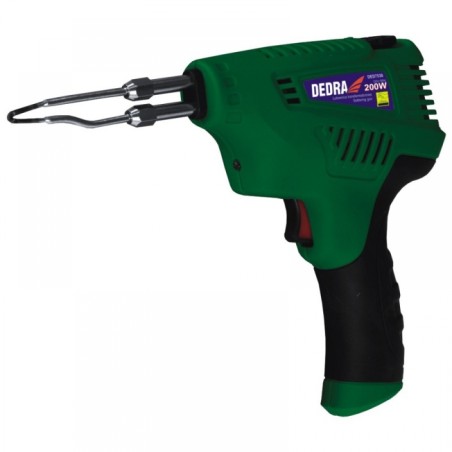 Dedra 200-W-Transformator-Lötkolben mit Temperaturregelung + Zubehör – DED7538