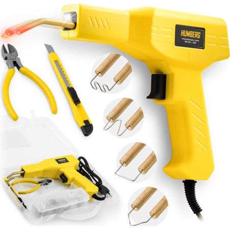Kunststoffschweißgerät 50 W + 800 Heftklammern Humberg HM-292