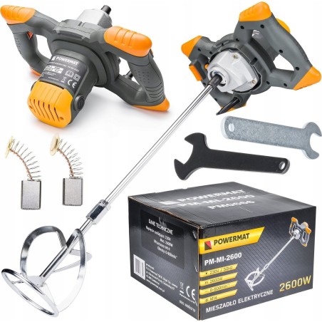 Powermat-Rührgerät – ELEKTRISCHER Rührer für Mörtel, Kleber und Farben, 2600 W