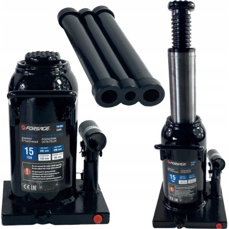 Forsage Hydraulikheber 15 t mit Ventil (H min 225 mm, H max 425 mm)