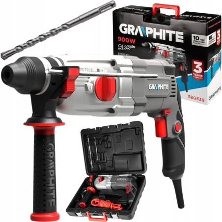Graphite 58G539 SDS+-Bohrhammer 900 W, GRAPHITE-Koffer