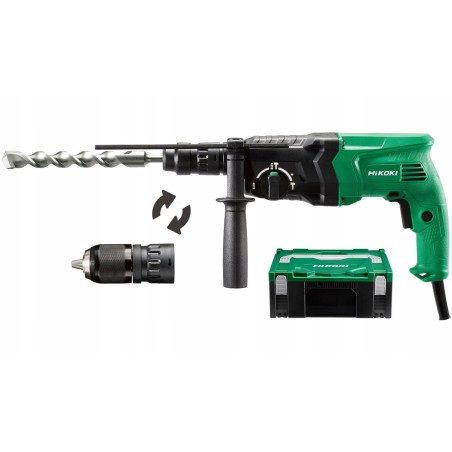 HIKOKI. HAMMERBOHRMASCHINE 730 W / 2,7 J DH24PMH WSZ 3-F + 13-mm-HSC-Bohrfutter