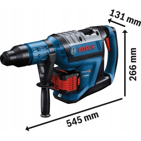 Bosch Akku-Bohrhammer BITURBO GBH 18V-45 C Professional (blau/schwarz, 2x ProCORE18V-Akku 12,0 Ah, Bl