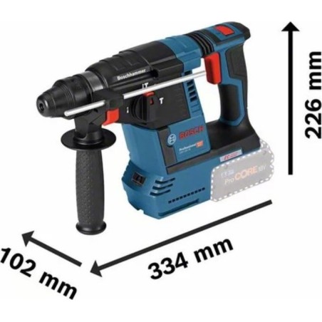 Bosch Akku-Bohrhammer GBH 18 V-26 Professional – blau, L-BOXX, ohne Akku und Ladegerät