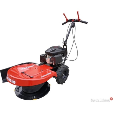 Benzin-Rasenmäher MasterCut MASTERCUT SGP500 – Benzin-Trommel-Rasenmäher für Gras, Gestrüpp und Büsche mit Antrieb
