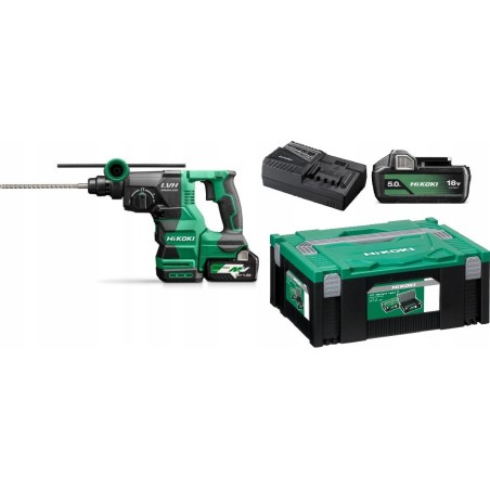 HIKOKI. 18-V-Bohrhammer DH1826DAWPZ 3,2 J 2x5,0 Ah BL HITSYSTEM