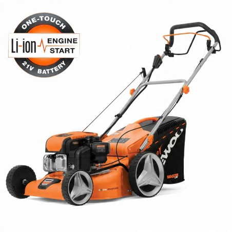 Selbstfahrender Benzin-Rasenmäher DAEWOO DLM 50SPE 46 cm mit Elektrostart