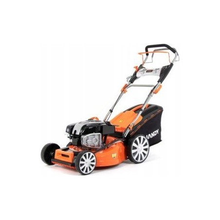 Krysiak Benzinrasenmäher – Benzinrasenmäher mit Grasfangkorb, 161 cm³ Hubraum, 3,64 PS