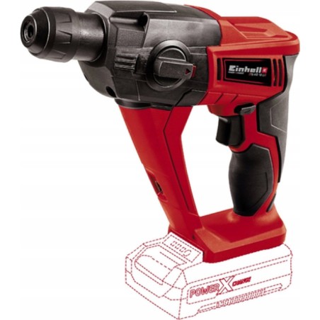 Einhell Akku-Bohrhammer TE-HD 18 Li (rot/schwarz, Li-Ionen-Akku 2,5 Ah, Koffer)