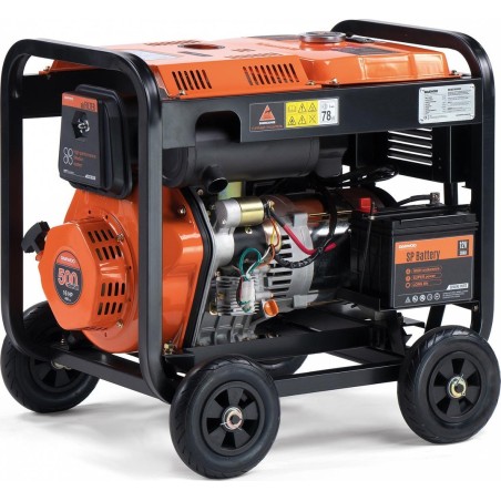 Daewoo-Stromaggregat DIESEL GENERATOR 6,3 kW 230 V/DDAE 9000XE DAEWOO