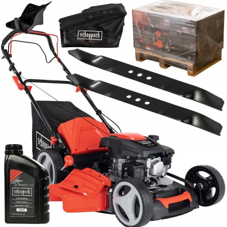 Scheppach Benzinrasenmäher MS173-51 + Öl + Messer