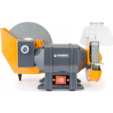 Powermat-Schleifmaschine Tischschleifmaschine 1850 W, 2 Schleifscheiben (Trocken- und Nassschliff) Powermat PM-SS-1850M-SM