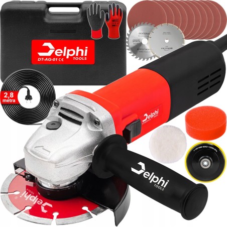 Winkelschleifer DIAX 1500 W, 125 mm, mit Drehzahlregelung + Schleifscheiben