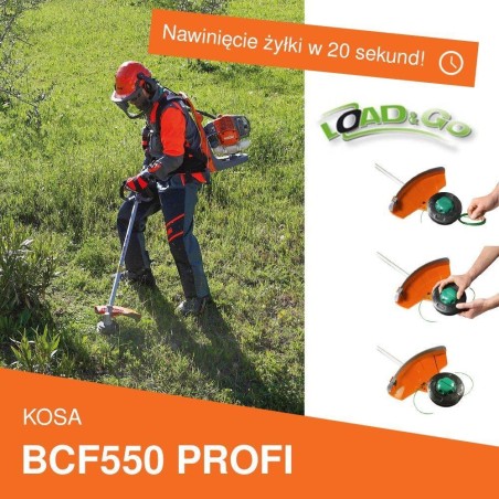 Oleo-Mac OLEO MAC BCF 550 PROFI Rucksack-Motorsense für Gras BCF550 Professioneller Freischneider, Trimmer