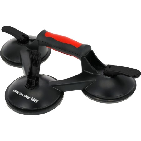 Pro-Line Saugnapfhalterung für Glas, Alu, 3 x 123 mm, max. 180 kg, Proline HD