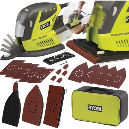 Ryobi RMS180-TA30 Multifunktionsschleifer, 180 W, 3 Betriebsmodi, dreieckig, Ryobi