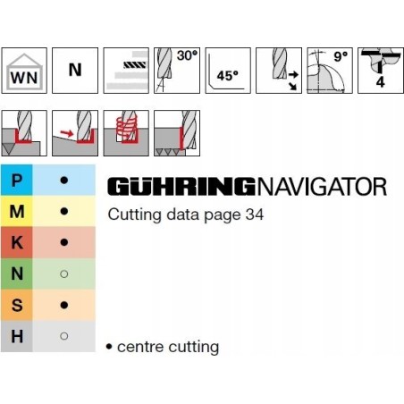 GUHRING-Hartmetallfräser HA 8,0 mm