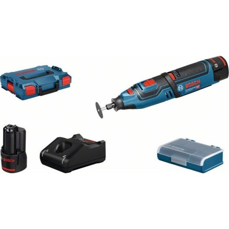 Bosch Multifunktionswerkzeug GRO 12V-35 + 2 x 2-Ah-Akku (06019C5001)